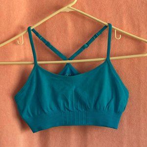Ideology Turquoise Blue Sports Bra Size S
